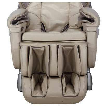 Pro 8500 Series Tan Faux Leather Reclining 2D Massage Chair with Zero Gravity, Foot and Calf Massage, Heated Seat