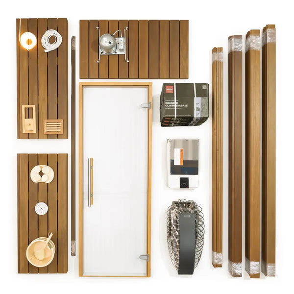 Custom Indoor Sauna Room - 6' x 6' x 8' - Finnish Sauna Builders