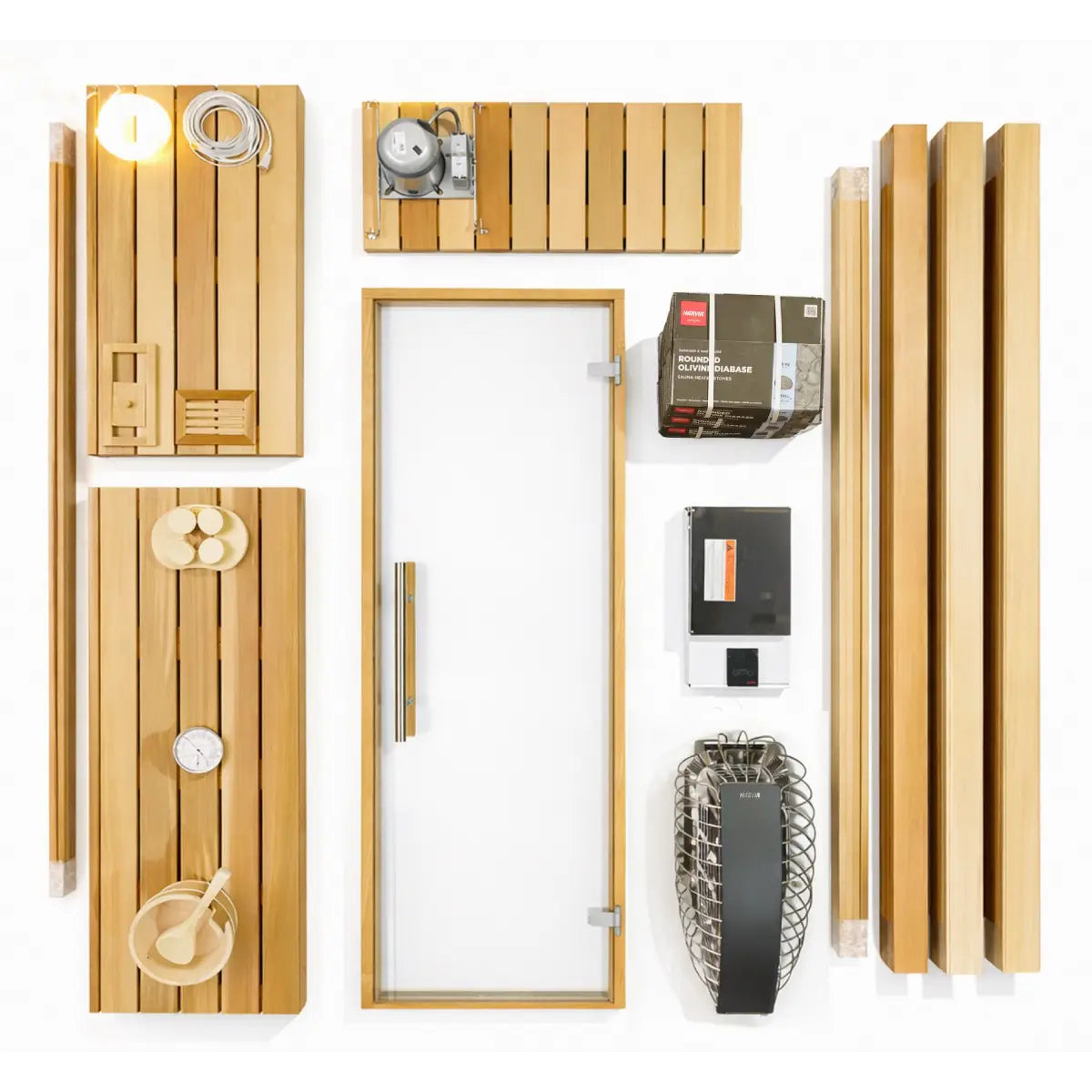 Custom Indoor Sauna Room - 7' x 9' x 8' - Finnish Sauna Builders