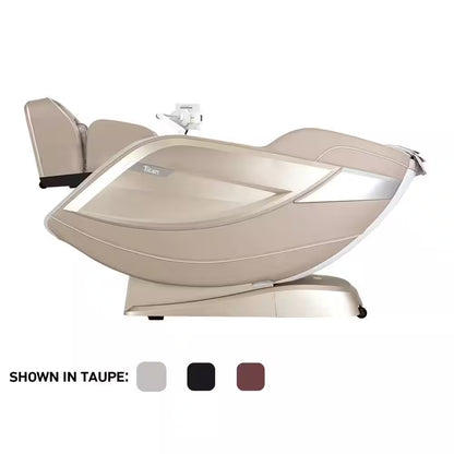 Pro 8500 MAX Black Faux Leather Reclining 4D Massage Chair with Zero Gravity, Heated Lumbar, Extended Dual Rail Tracks