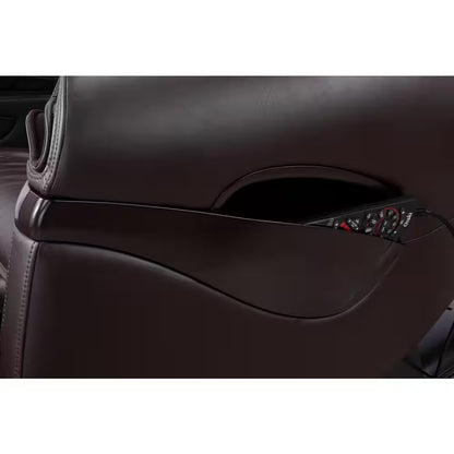 Pro 8500 Series Brown Faux Leather Reclining 2D Massage Chair with Zero Gravity, Foot and Calf Massage, Heated Seat
