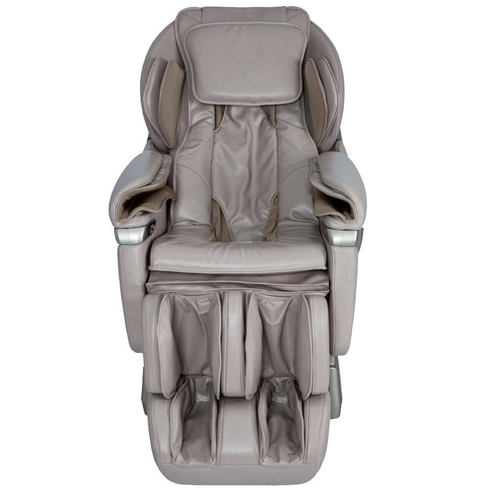 Pro 8500 Series Tan Faux Leather Reclining 2D Massage Chair with Zero Gravity, Foot and Calf Massage, Heated Seat