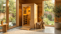 Far Infrared Wood Sauna Box ,Traditional Sauna Room Indoor Home Spa Low-Emf Dry Saunas Single Person Spa Canada Hemlock, — Lifestyle